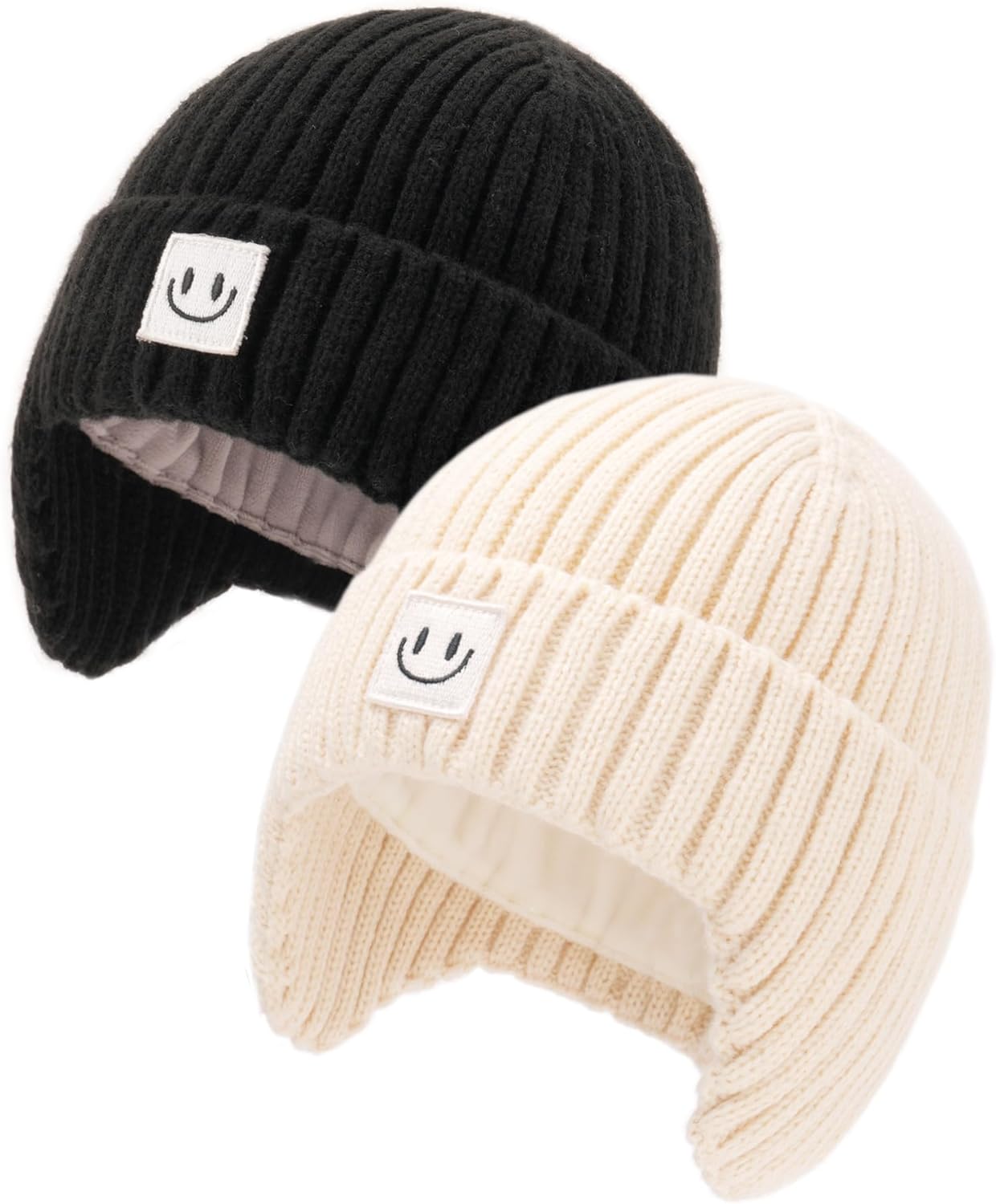 FURTALK Baby Beanie Toddler Winter Warm Hat Infant Soft Fleece Lined with Earflap Cute Knit Kids Caps