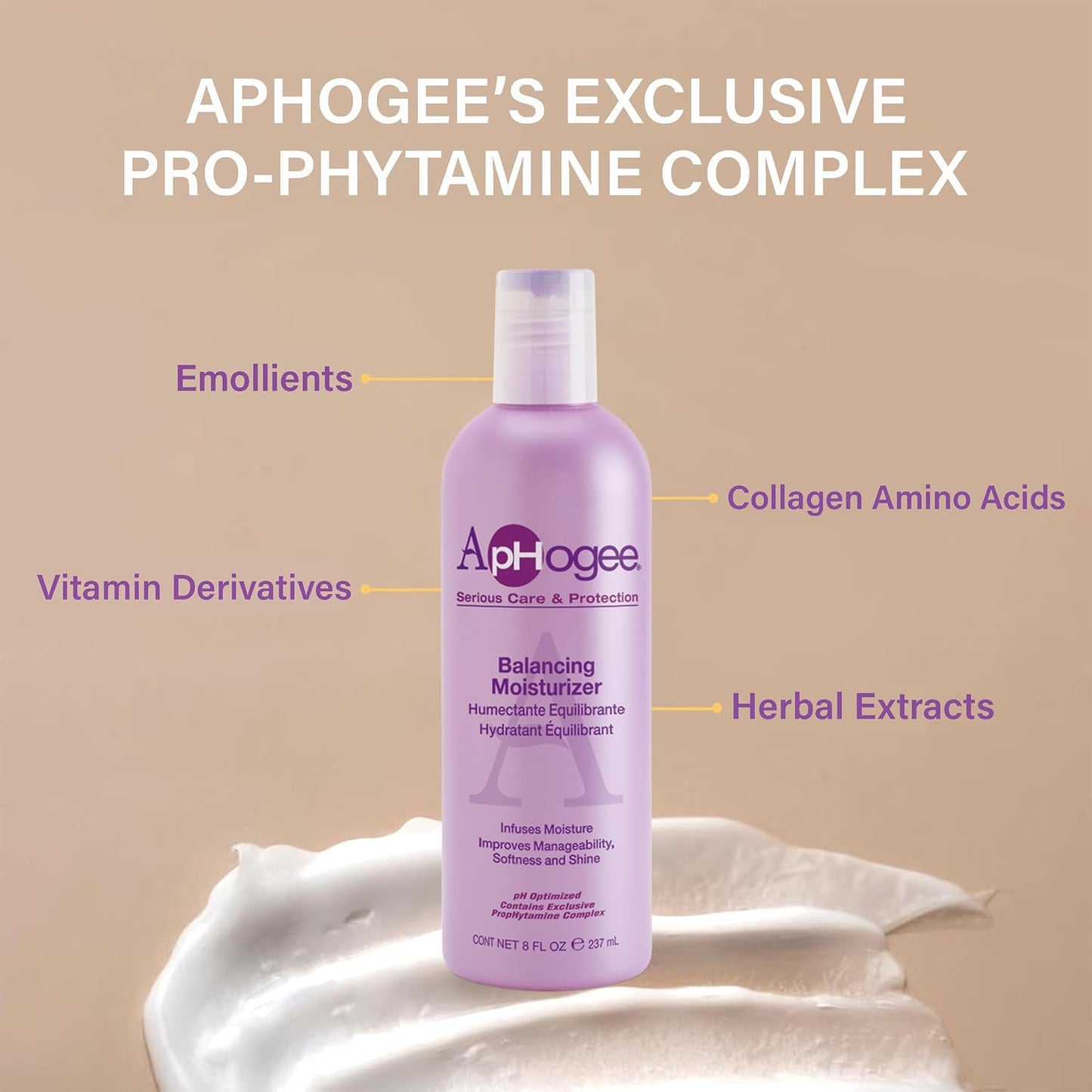 Aphogee Hair Care Double Bundle – Two-Step Protein Treatment (4 fl oz) & Balancing Moisturizer (8 fl oz)