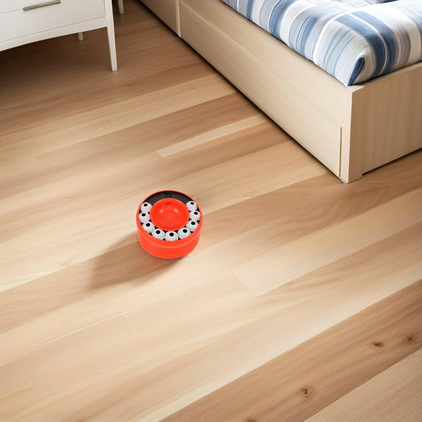 Milisten Slow Feeder Cat Bowl Slow Feeding Puzzle Pet Bowl Plastic Anti-gulping Kitten Feeding Dish Orange Interactive for Indoor Cats