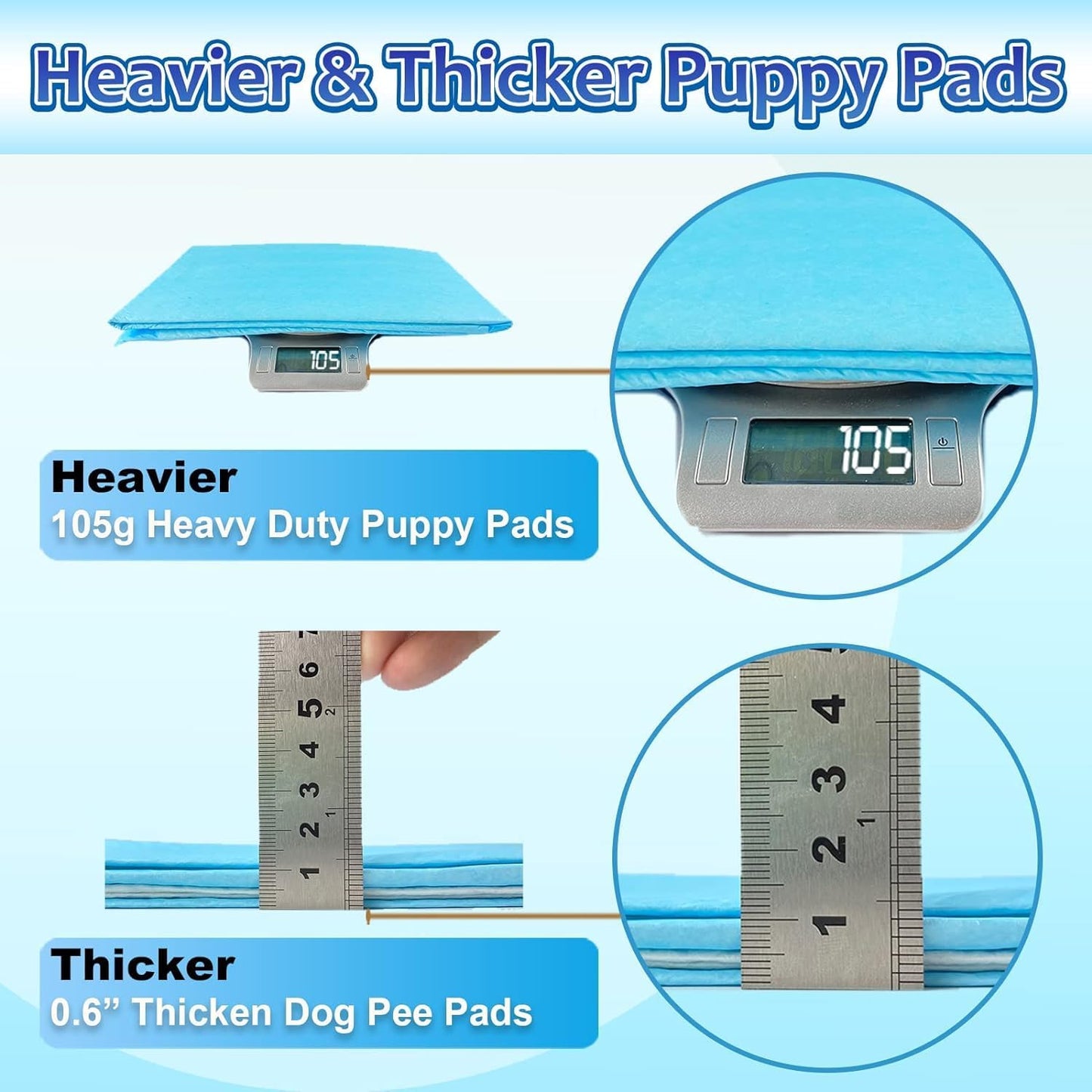 Dog Pee Pads Extra Large 30"x36", 30 Count Super Absorbent Pee Pads for Dogs, Disposable Urine Bed Pads for Doggie, Thicken XXL Puppy Pads, Piddle Pads X-Large for Indoor, Outdoor Use