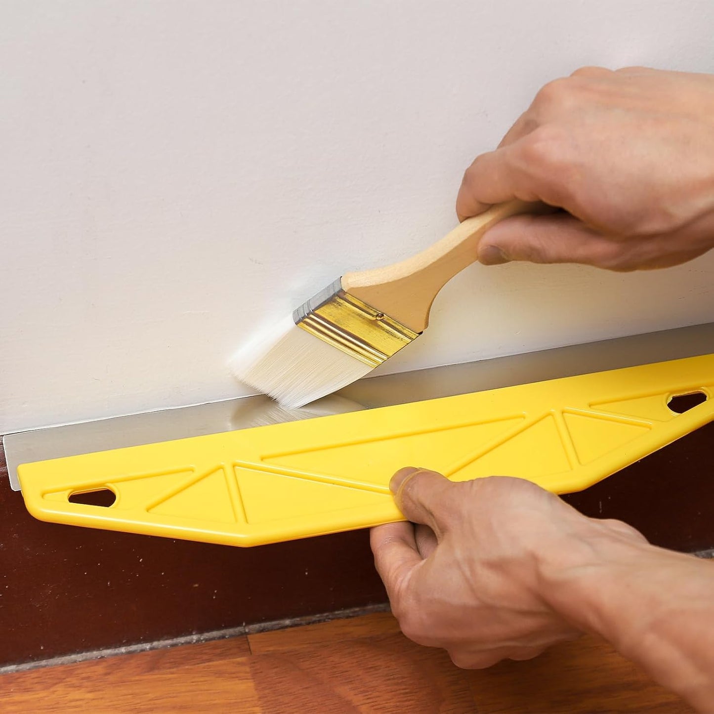 Painter's Trim Guard 12 Inch Paint Shield, Edge Painting Tool for Walls, Professional Paint Edger Tool for Precise Trimming(Yellow)