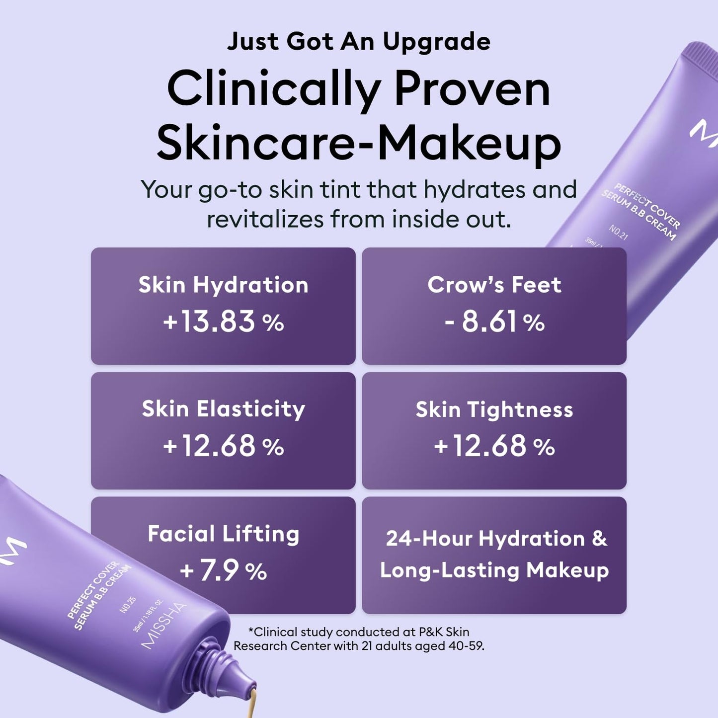 MISSHA M PERFECT COVER SERUM BB CREAM No.41 Medium Tan- Tan/Deep with Warm Undertone, Skin Tint, Tinted Moisturizer, Skin Care Foundation Makeup, Korean Makeup,1.18 Fl oz