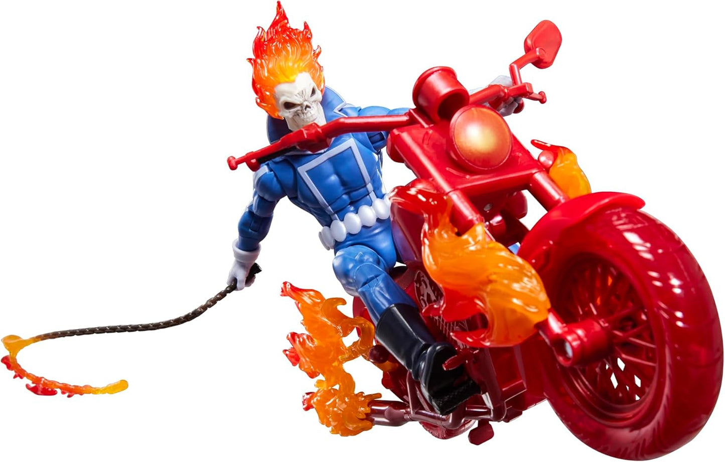 Marvel Legends Series Ghost Avenger Johnny Blaze Collectible Figure with 6" Scale Motorcycle Comic Inspired