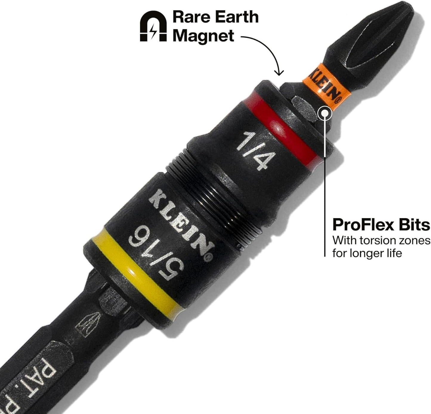 Klein Tools 32516HD KNECT 16-in-1 Impact-Rated Hybrid Screwdriver/Nut Driver, Magnetic, Flip Socket, 11 Bits, 2 Nut Drivers, 3/8-Inch Square Adapter