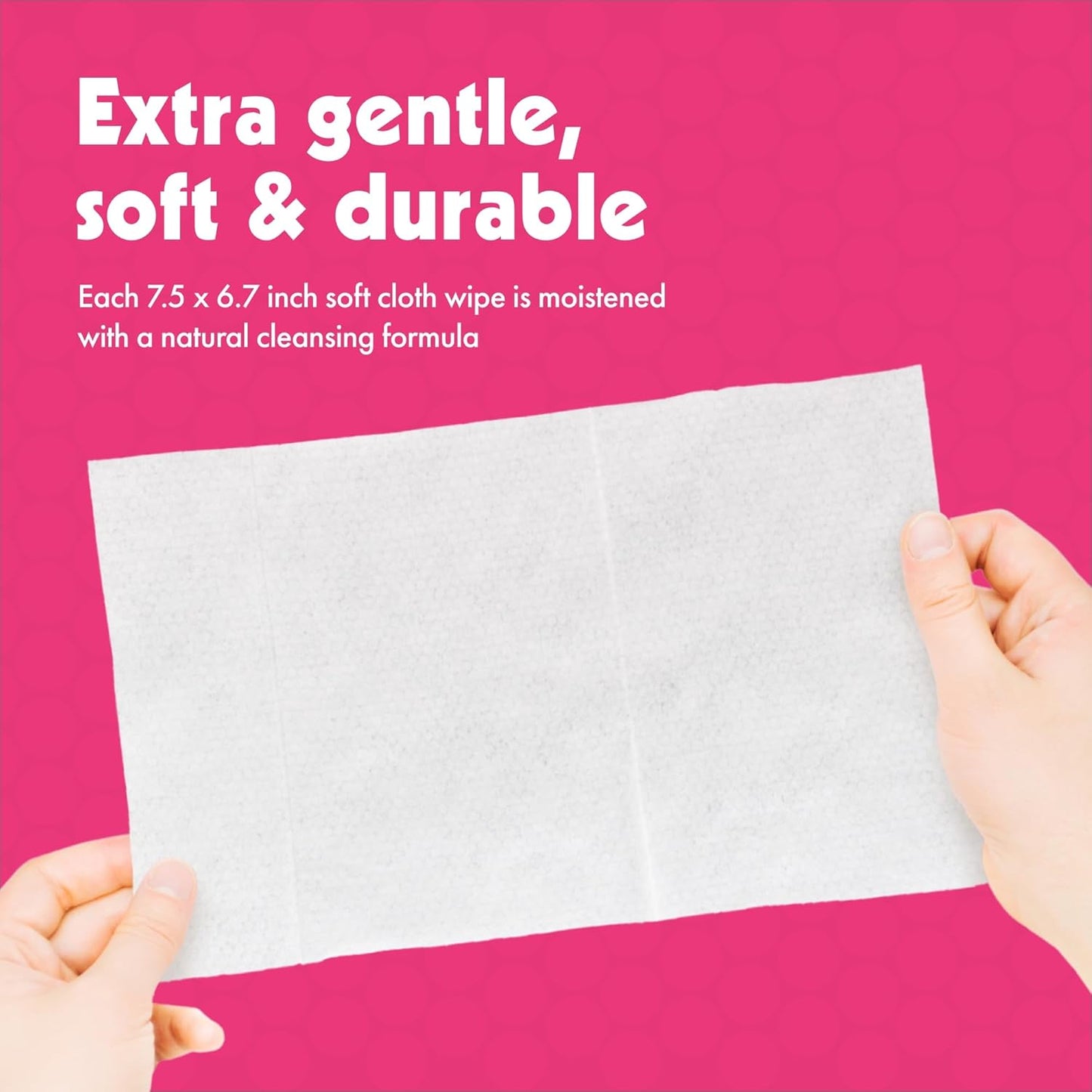 Petkin Tushie Wipes, 100 Wipes - Keep Pet's Bottom Clean - Absorbent, Easy to Use for Dogs, Cats, Puppies & Kittens - With Eau de Toilette