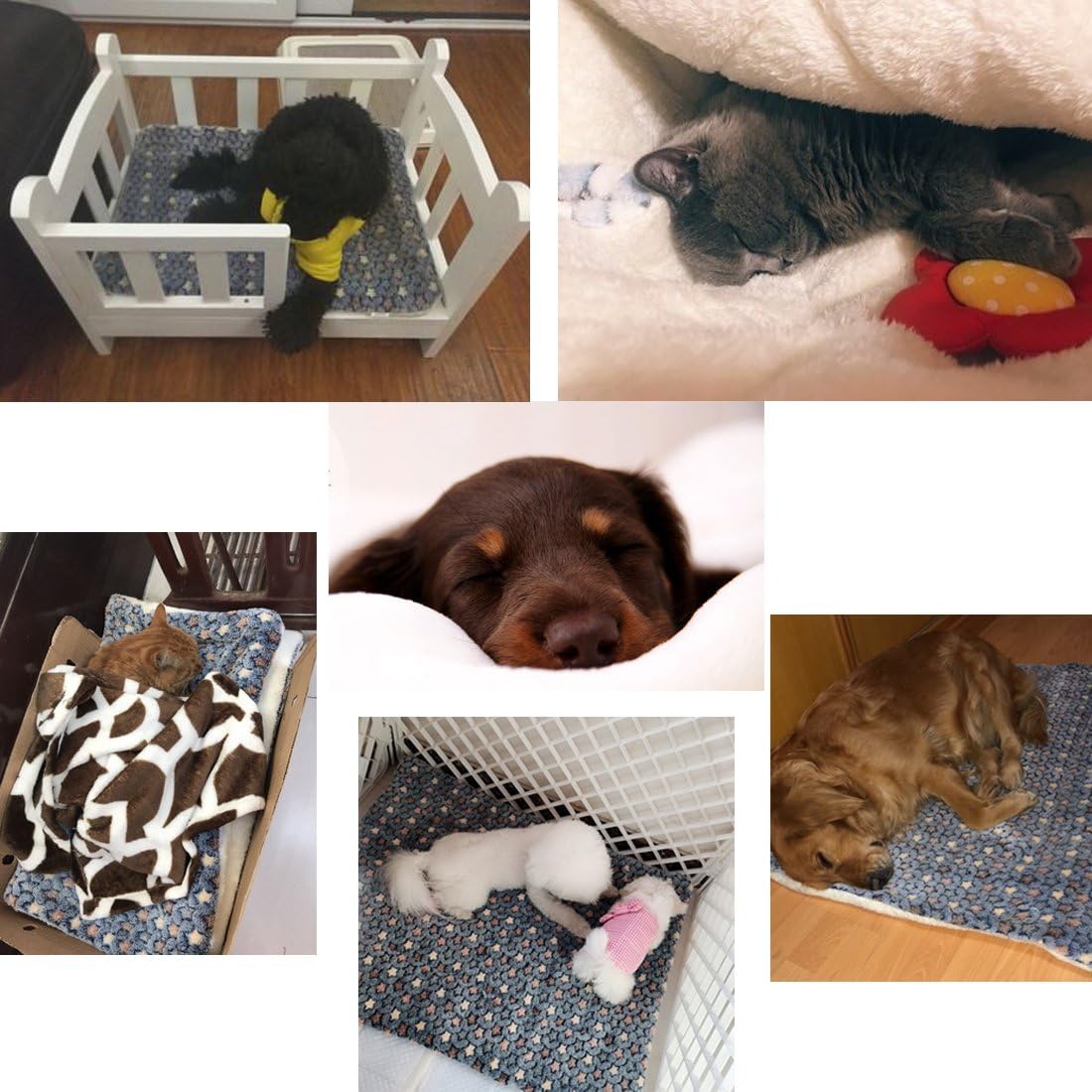 XL Washable Pet Bed Dog Cushion Cover Cat Crate Mat Kennels