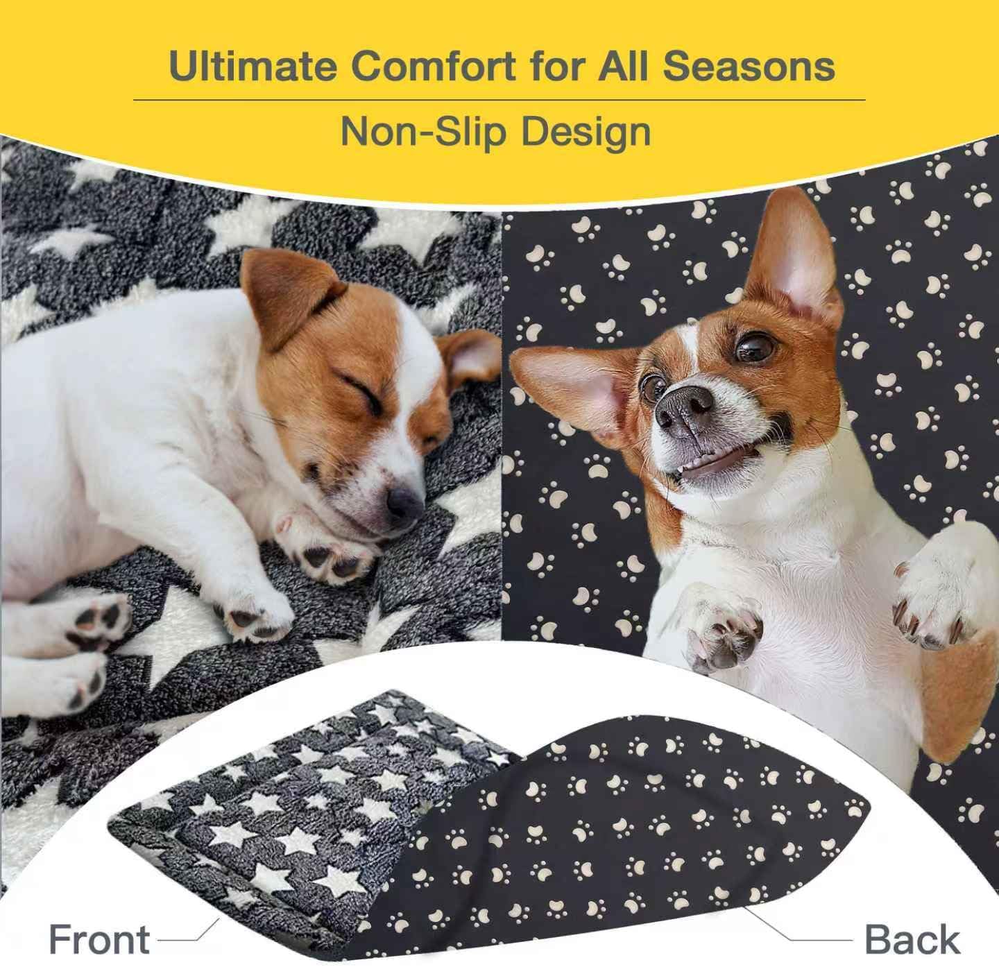 Small Dog Bed Mat, Puppy Bed for Dog Crate, Washable Dog Crate Pad with Non-Slip Bottom, Soft Kennel Mat for Cage, Cat Bed for Indoor Cats, Sleeping Mat with Dog Blanket Feel, Gray, 24x16x1.5 in