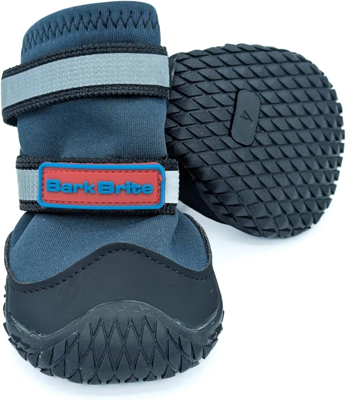 Bark Brite New All Terrain All Weather Neoprene Dog Shoe (Stone Blue, Small)