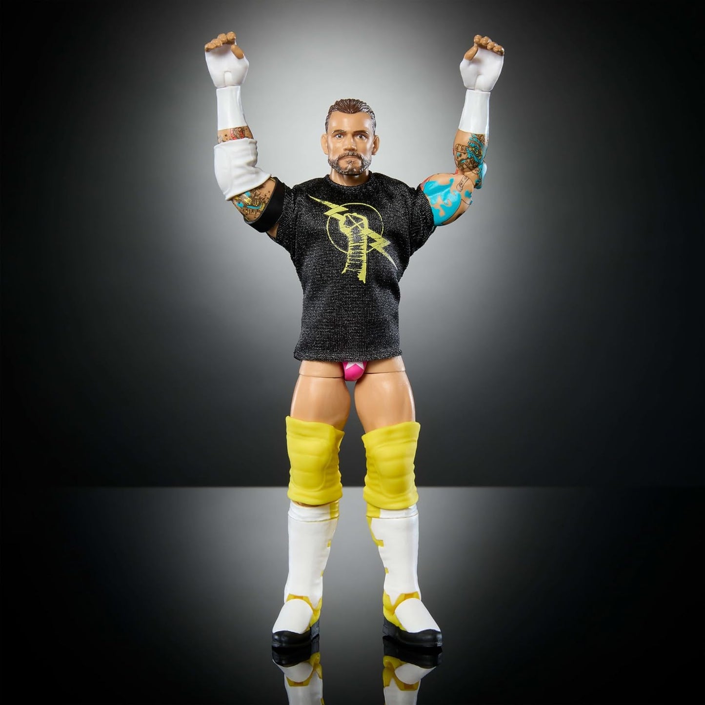 Mattel WWE Elite Action Figure & Accessories, Series #113 6-inch Collectible 6-inch Collectible CM Punk with 25 Articulation Points & Swappable Hands