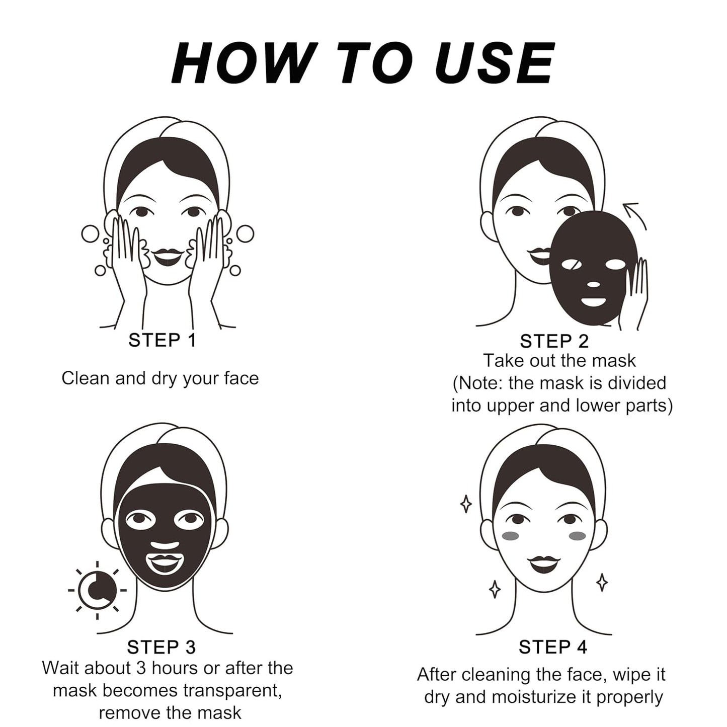 8pcs Collagen Face Mask, Hydrogel Overnight Face Mask for Hydration & Soothing, Hydrogel Collagen Facial Mask, Face Masks Facial Masks Skincare
