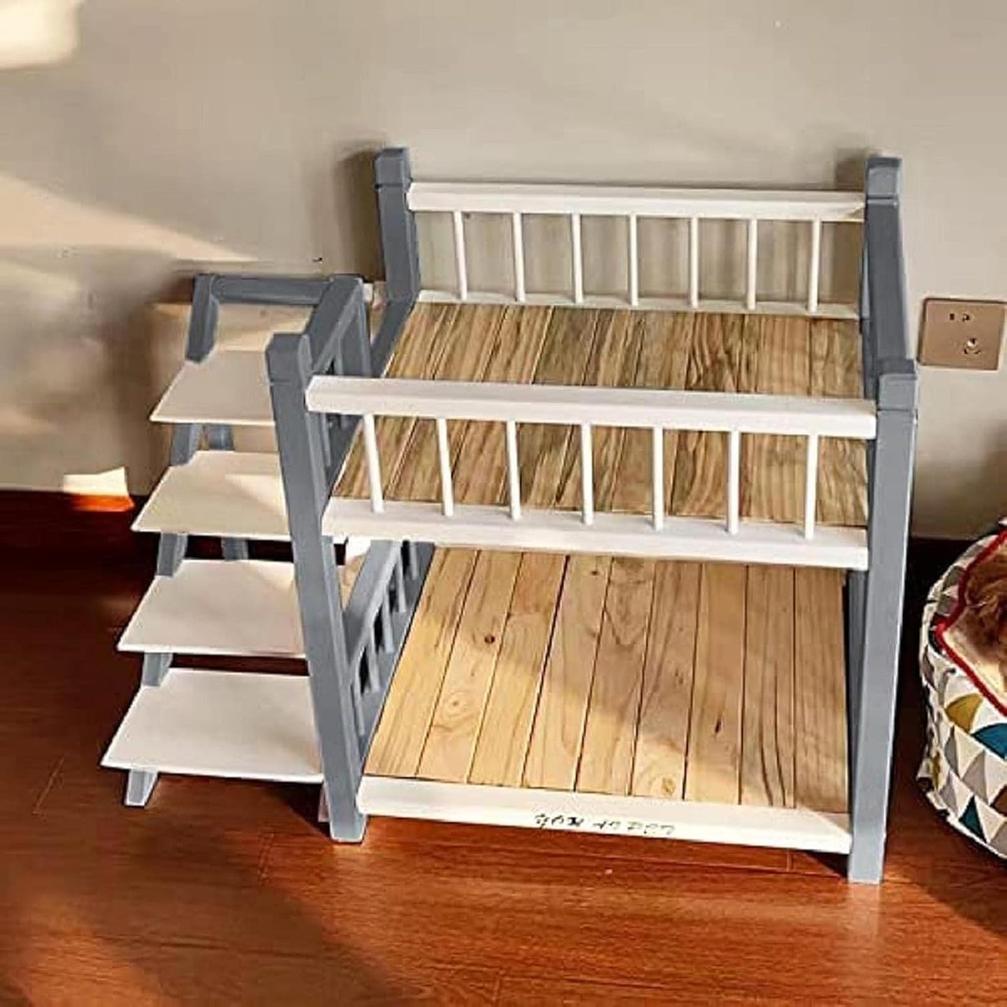 Small Medium Large Dogs Pet Bed with Stairs, Removable Double Layer Dog Bunk Bed - Perfect for Small Pets - Cozy and Functional Design