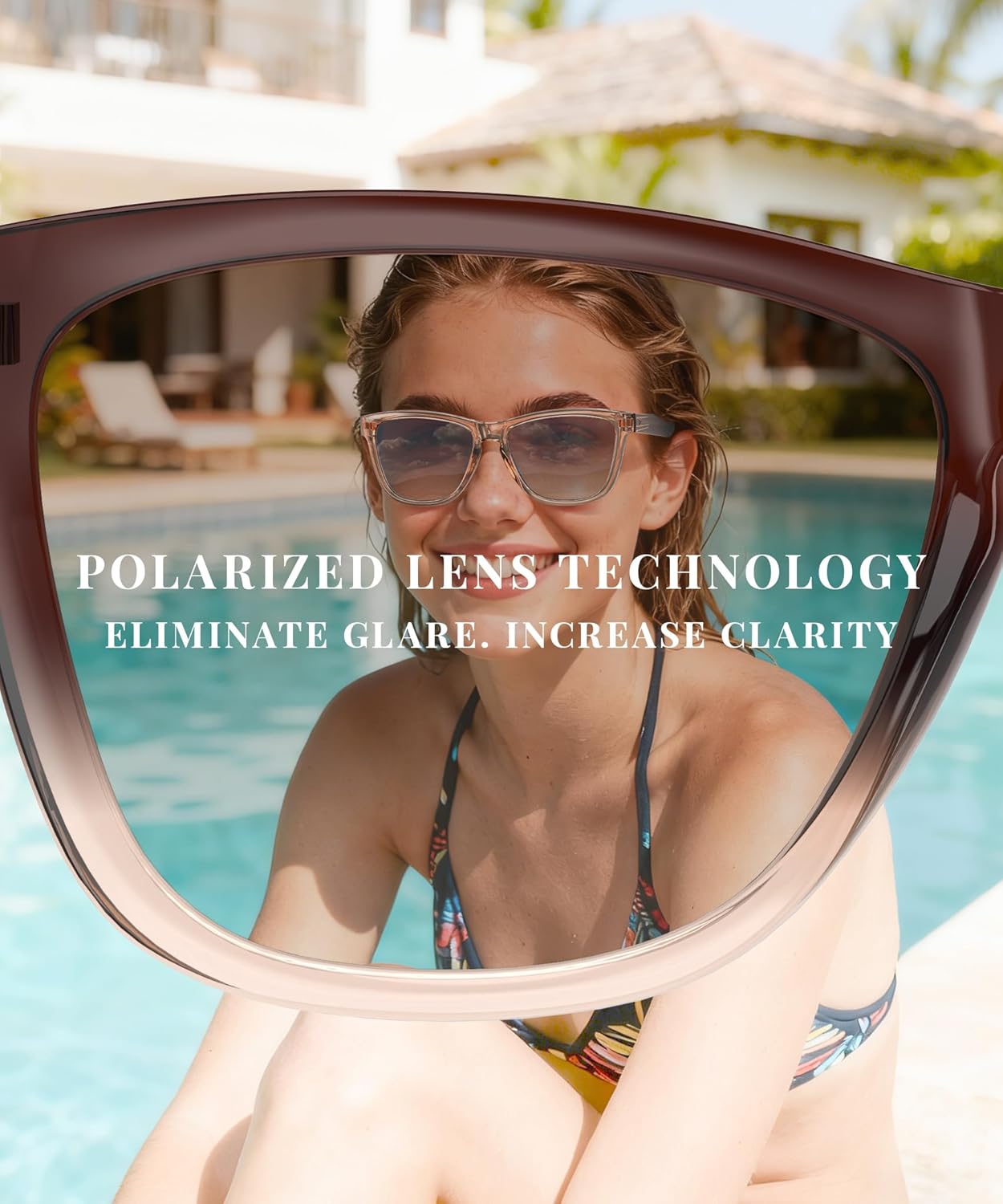 Sunglasses-women Polarized Sunglasses-womens: Trendy Sun Glasses polarized UV400 Protection Fashion Sunglasses