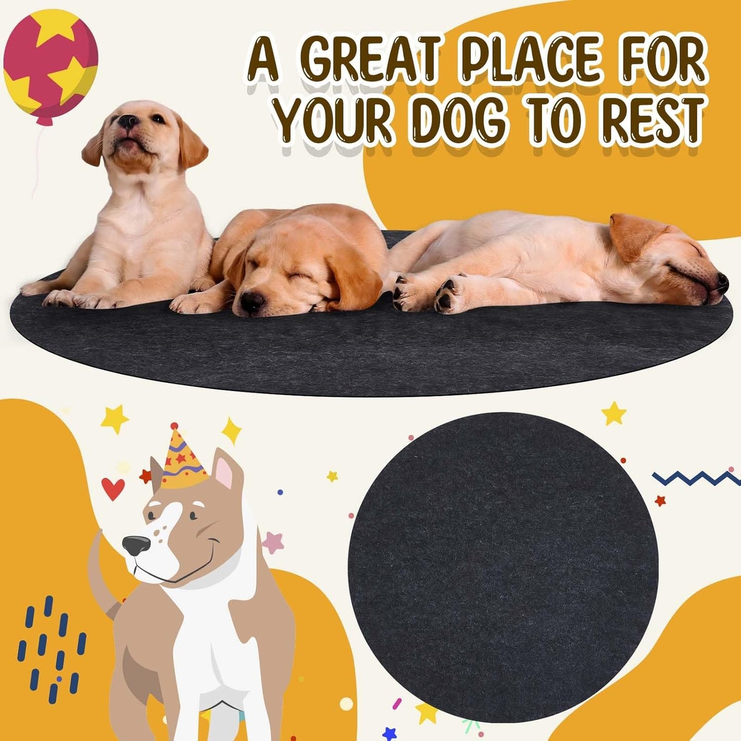 2 Pack 47.2 Inches Whelping Pads Washable and Waterproof, Reusable Pet Training Mat, Pee Pads for Dogs, Fast Absorbing, Non Slip for Whelping Box Kit Small Dog Puppy Training Supplies