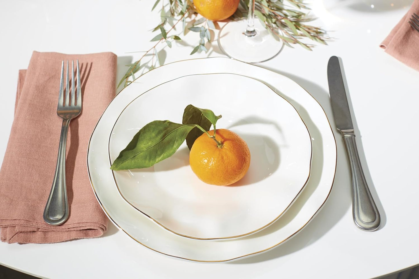 Lenox 899192 Blue Bay White 18-Piece Dinnerware Set, Service For 6