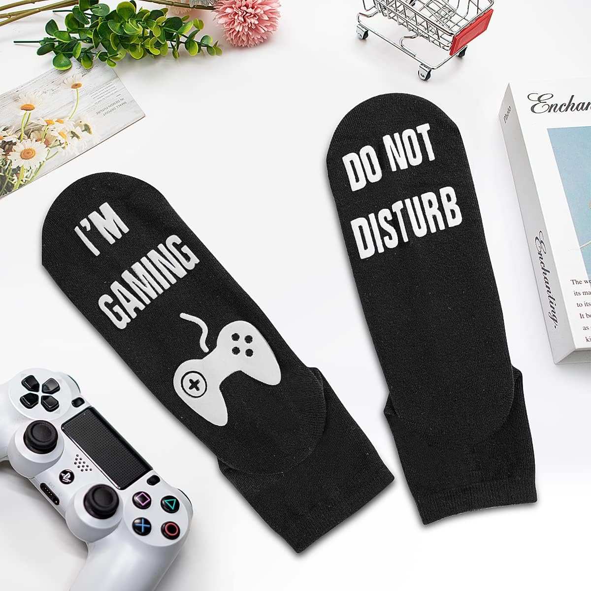 ANDOLO Do Not Disturb Gaming Socks, Beanie Baseball Cap Hat Valentines Fathers Day Gamer Christmas Gifts for Men Teenage Boys