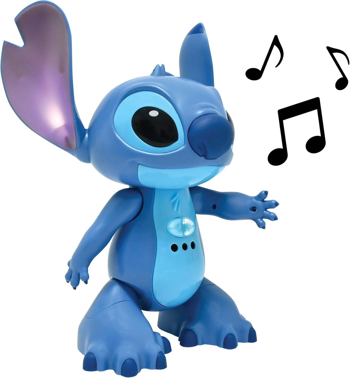 LEXiBOOK, Disney Stitch, English Remote Controlled Interactive Robot, Gesture and Remote Control, Touch Sensitive, Programmable, Two Speed, Blue, STITCHEN