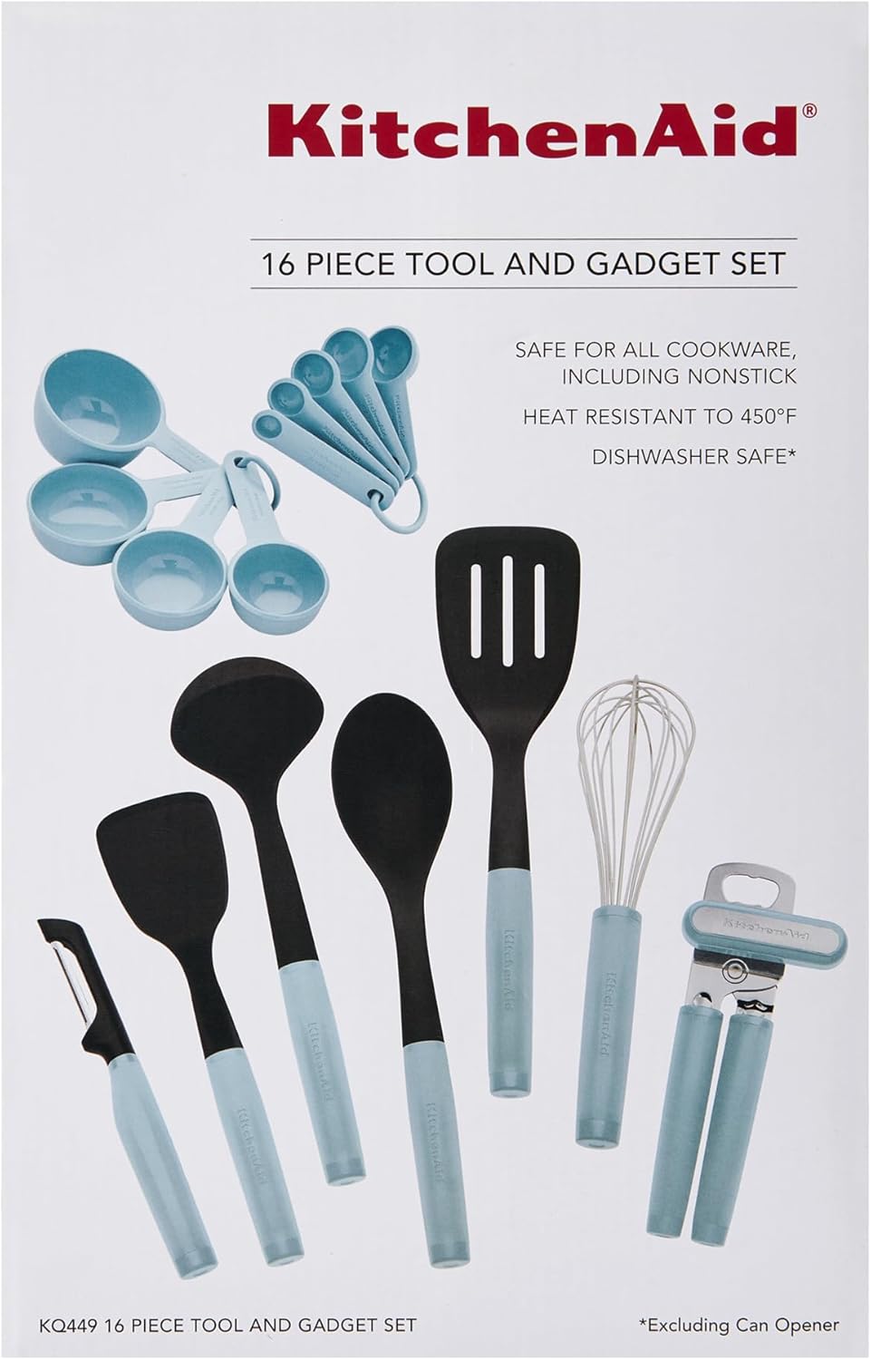 KitchenAid Universal Tool and Gadget Set, 16 Piece, Mineral Water