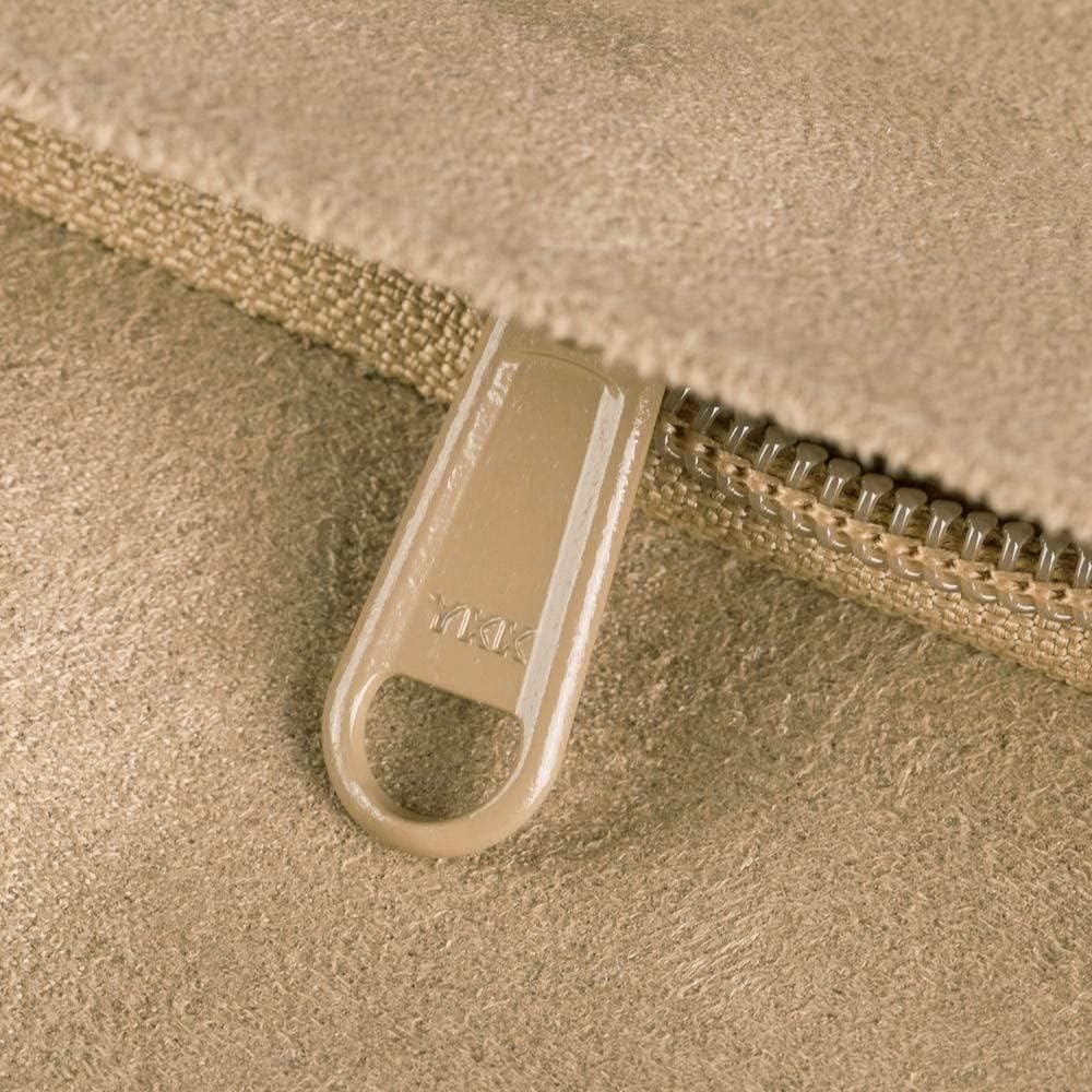 Blueberry Pet Microsuede Pet Bed, Recyclable & Removable Stuffing w/YKK Zippers, Machine Washable, for Cats & Dogs, 25" x 21" x 10", Champagne Beige Embroidered Paisley