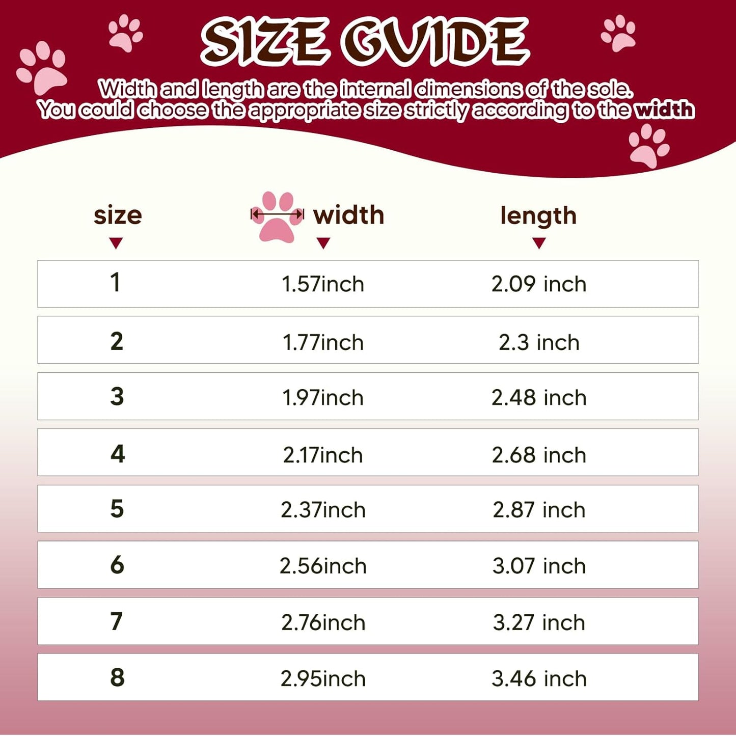 Dog Shoes for Large Dogs, 360°Anti Slip Medium Dog Boots & Paw Protectors Winter Snowy, Waterproof 4Pcs Dog Booties with Reflective Strips (Size 7: 2.76''x3.27''(W*L), Red)