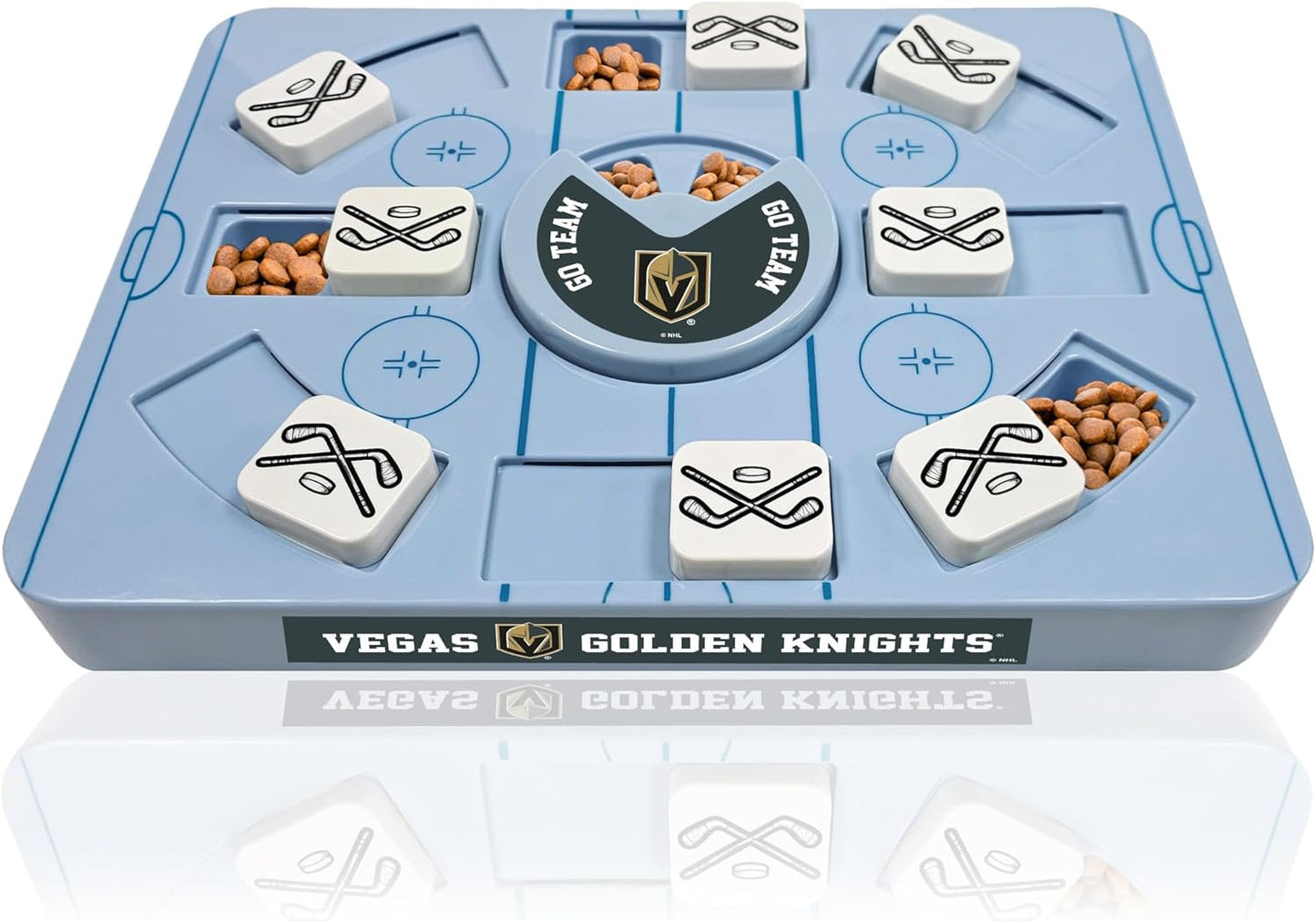 Pets First NHL LAS Vegas Golden Knights Large Puzzle Toy, New Size, Interactive Dog Treat & Slow Feeding Toy