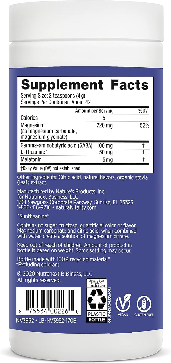 Natural Vitality Natural Calm Specifics CALMFUL SLEEP (Mixed Berry Flavor) 6 ounces