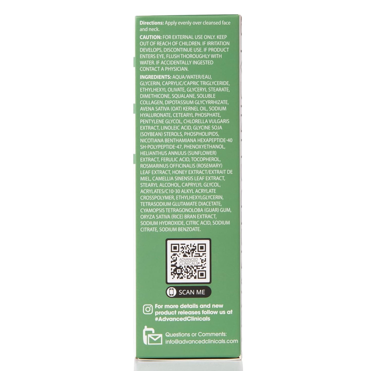 Advanced Clinicals Collagen Serum For Face | Visible Anti Aging Collagen Peptide Serum + Hyaluronic Acid Moisturizer Improves Look Of Wrinkles, Dry Skin, & Fine Lines, No added Fragrance, 1.75 Fl Oz