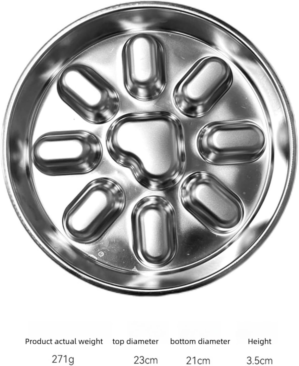 TiaoBug Stainless Steel Dog Slow Feeder for Fast Eaters Interactive Maze Bowl Prevents Bloat Round One Size