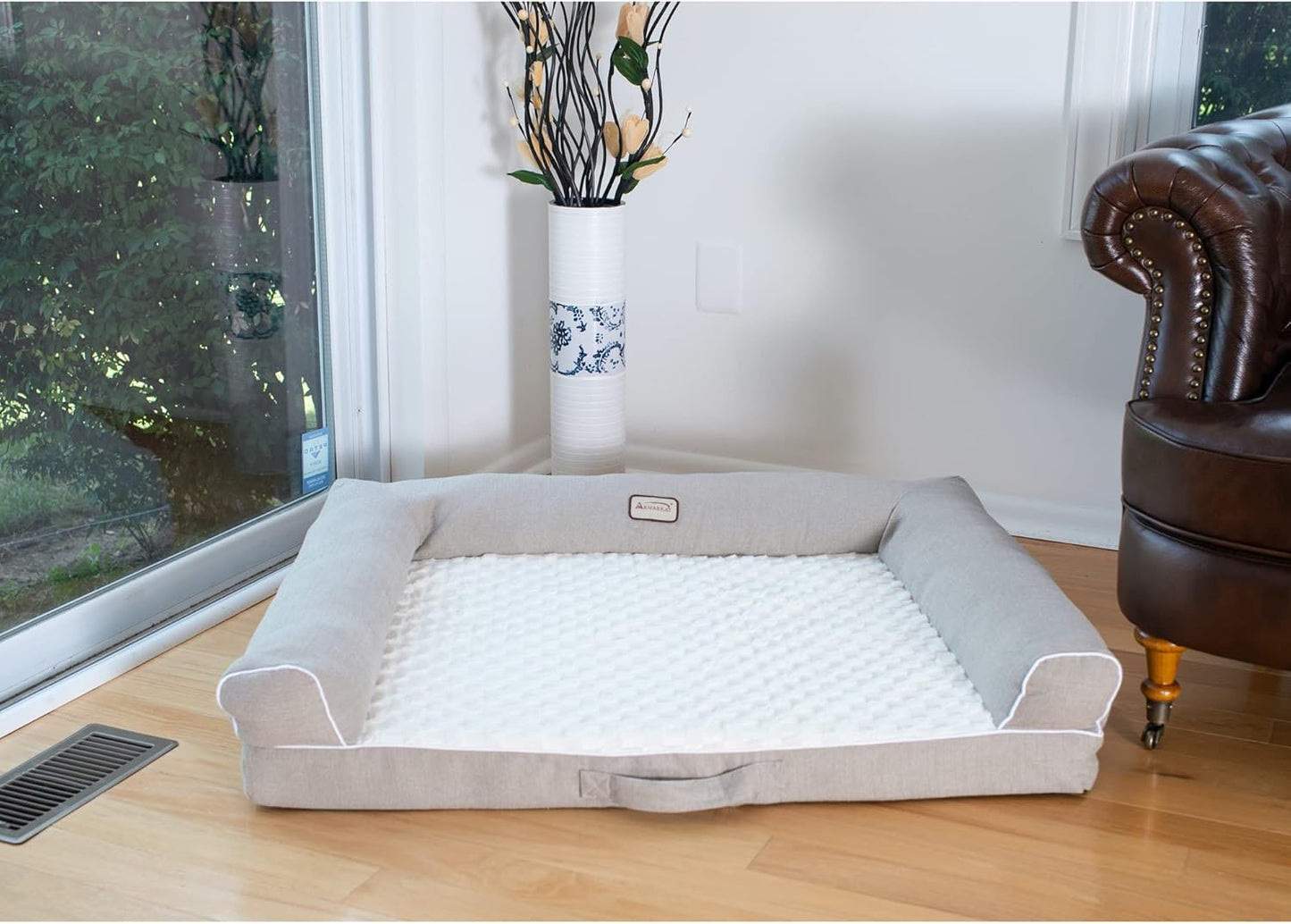 Armarkat D07B Bed Dog Bed, One Size, Beige, Ivory