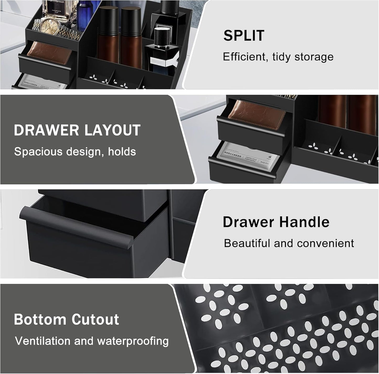Mens Organizer,Cologne Organizer for Men,Perfume Organizer,Cologne Stand,Perfume Stand,Organizador de Perfumes,Bathroom Countertop Storage,Shelf for Bathroom Counter,Easter Gifts for Men