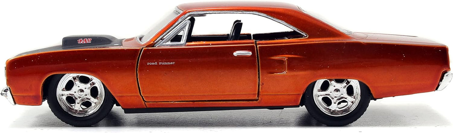 Jada Fast & Furious 1:32 Dom's Plymouth Road Runner Die-cast Car, Toys for Kids and Adults(Copper)