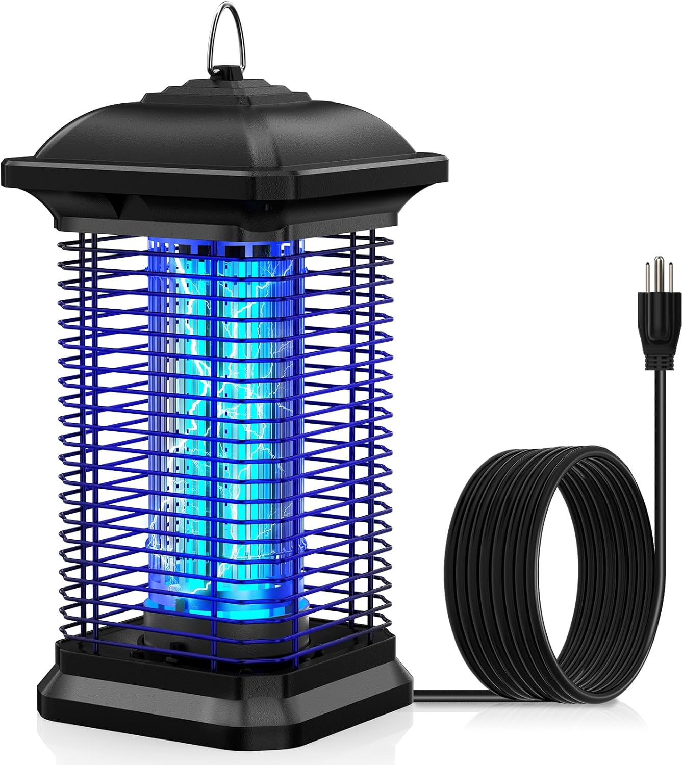 Bug Zapper for Outdoor & Indoor, 1/2 Acre Coverage Mosquito Lamp with 18W Bulb & 4400V High-Voltage, 100% Improvement in Mosquito Control Effect, Electric Fly Trap for Patio, Backyard, Home