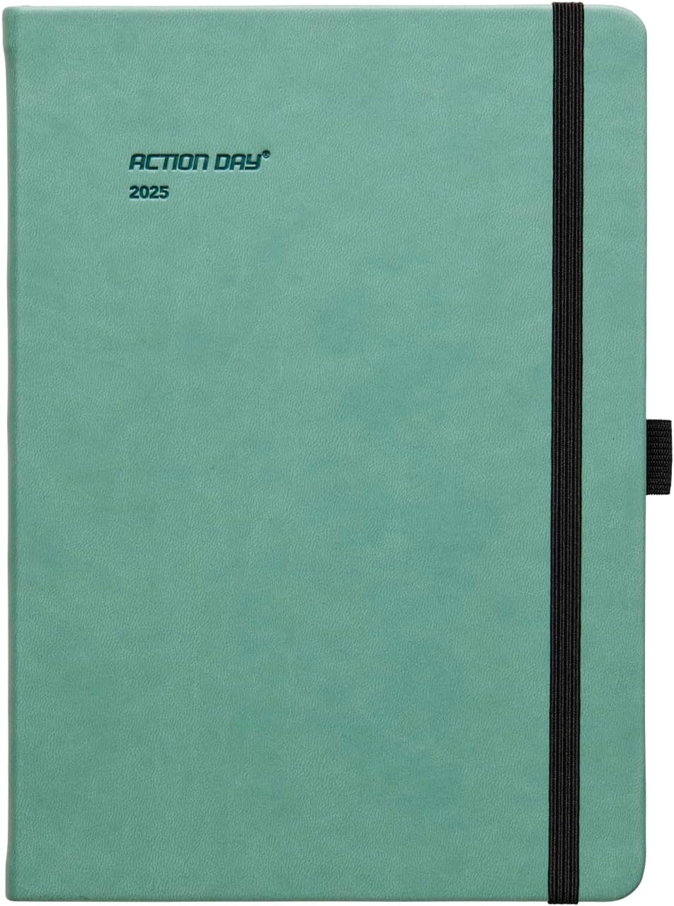 Action Day 2026 Weekly Planner - Effective Planning System to Increase Productivity,To-Do List,Weekly Goals,Projects,Teamwork,Daily Diary,Yearly & Monthly overview, Notes Pages (Green, 7x9 Inch)