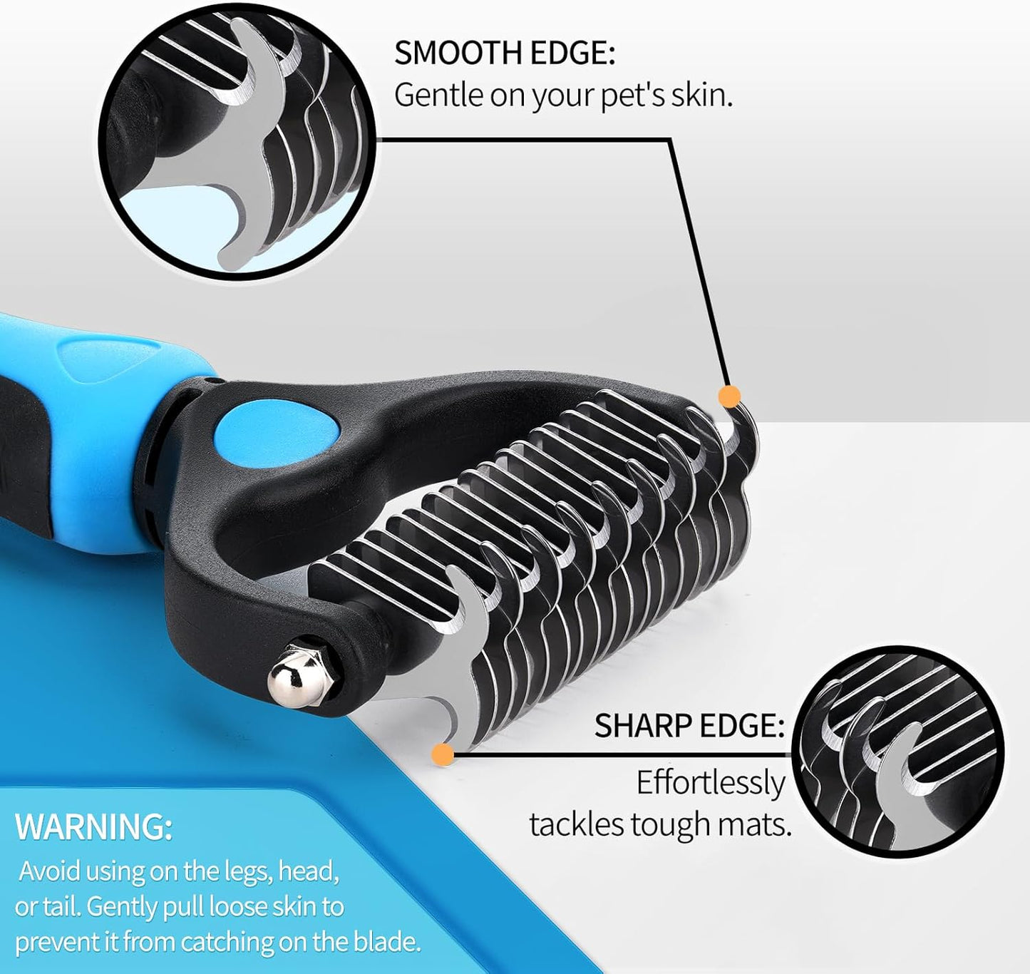 Dog Detangler Spray, Natural Dog Leave in Conditioner Spray with Deshedding Brush and Metal Comb, for Grooming and Mat Removal (Lavender)