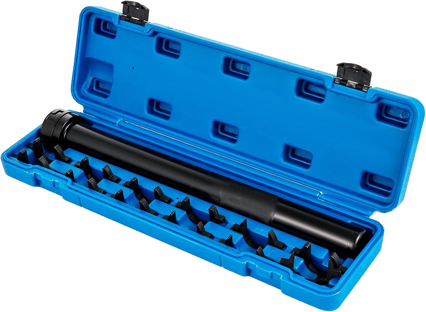 VEVOR Inner Tie Rod Tool Kit, 13 Pcs Tie Rod Removal Tool, 13 Pcs Crowfoot Adapters Inner Tie Rod Tool Set, 1/2 Inch Drive Tube Tie Rods Tool, Heavy-Duty Steel Inner Tie Rod Removal Tool for Vehicle
