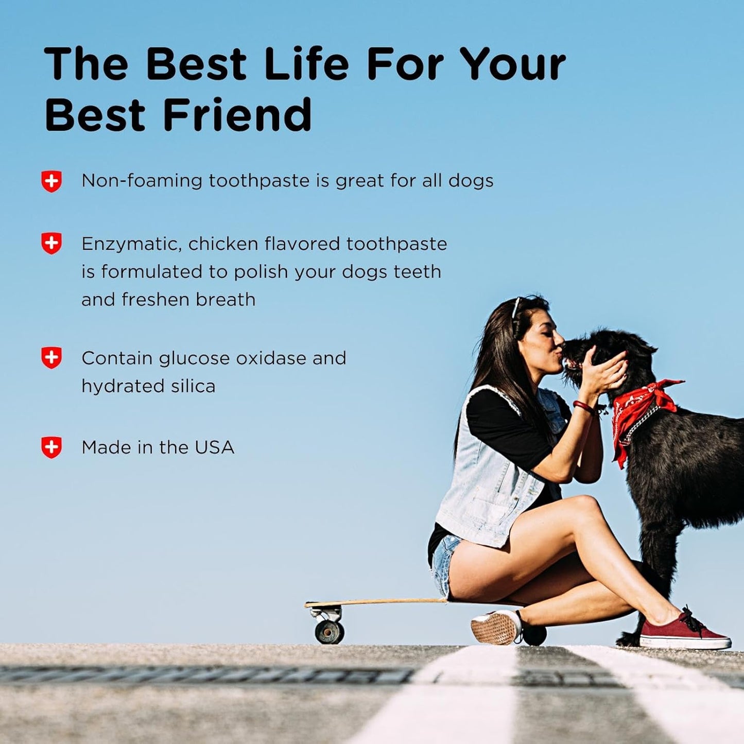 Nutri-Vet Dental Hygiene Kit for Dogs - Finger Toothbrush and Enzymatic Toothpaste - Chicken Flavor - 2.5 ounces