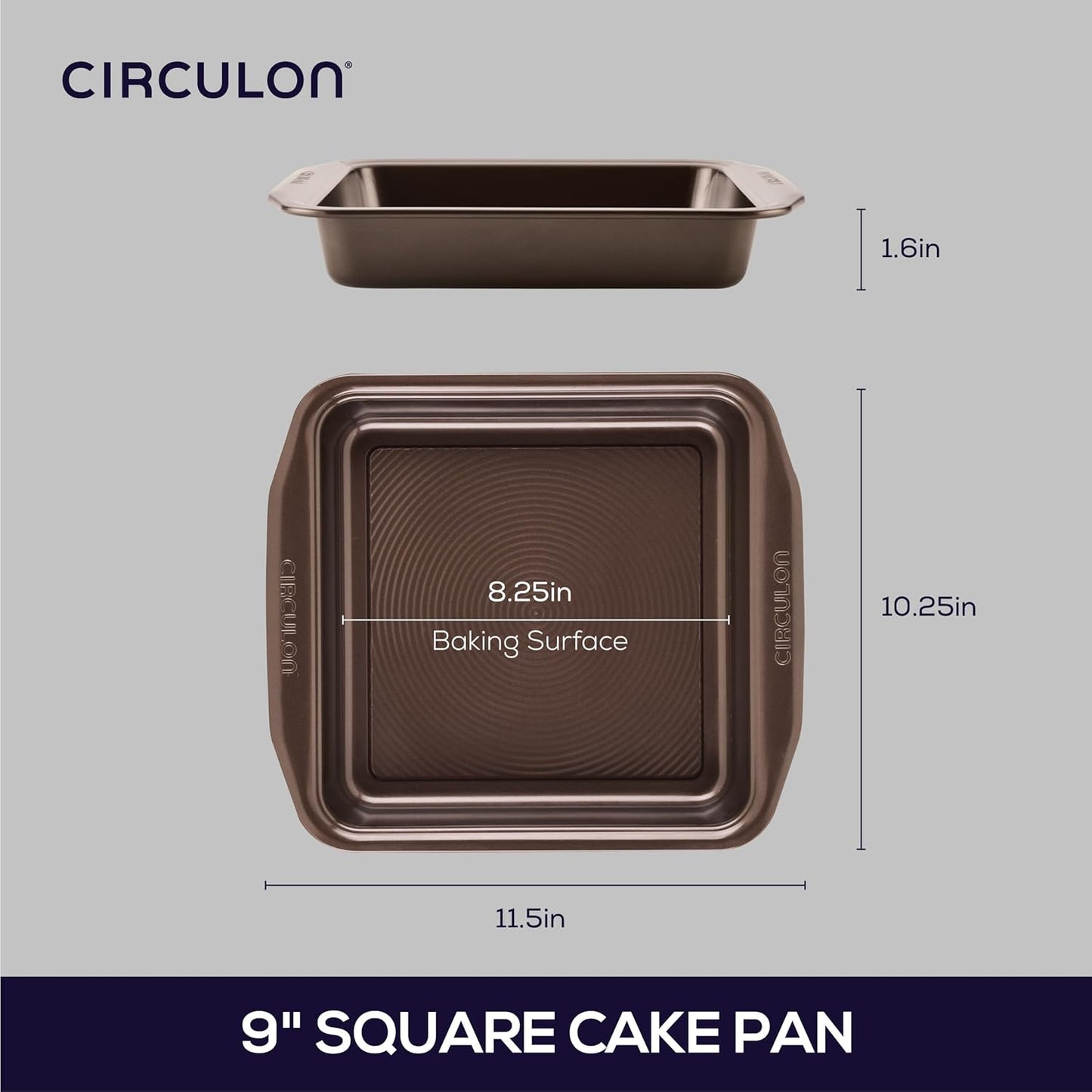 Circulon Symmetry Cake Pan, Chocolate