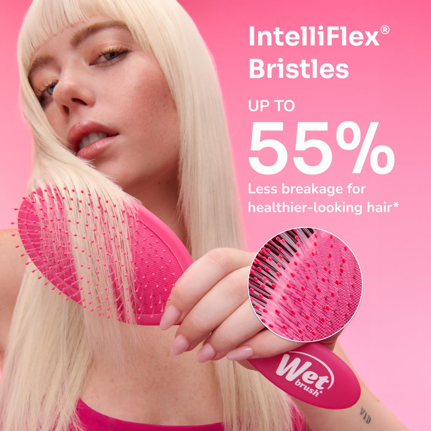 Wet Brush Original Detangler Hair Brush, Amazon Exclusive Aqua- Ultra-Soft IntelliFlex Bristles-Detangling Hairbrush Glides Through Tangles For All Hair Types (Wet Dry & Damaged Hair) - Women & Men