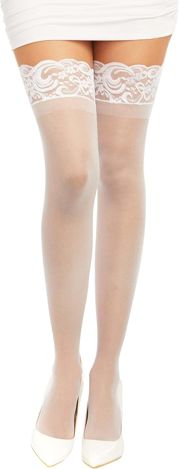 Dreamgirl Women's Sheer Thigh High Socks