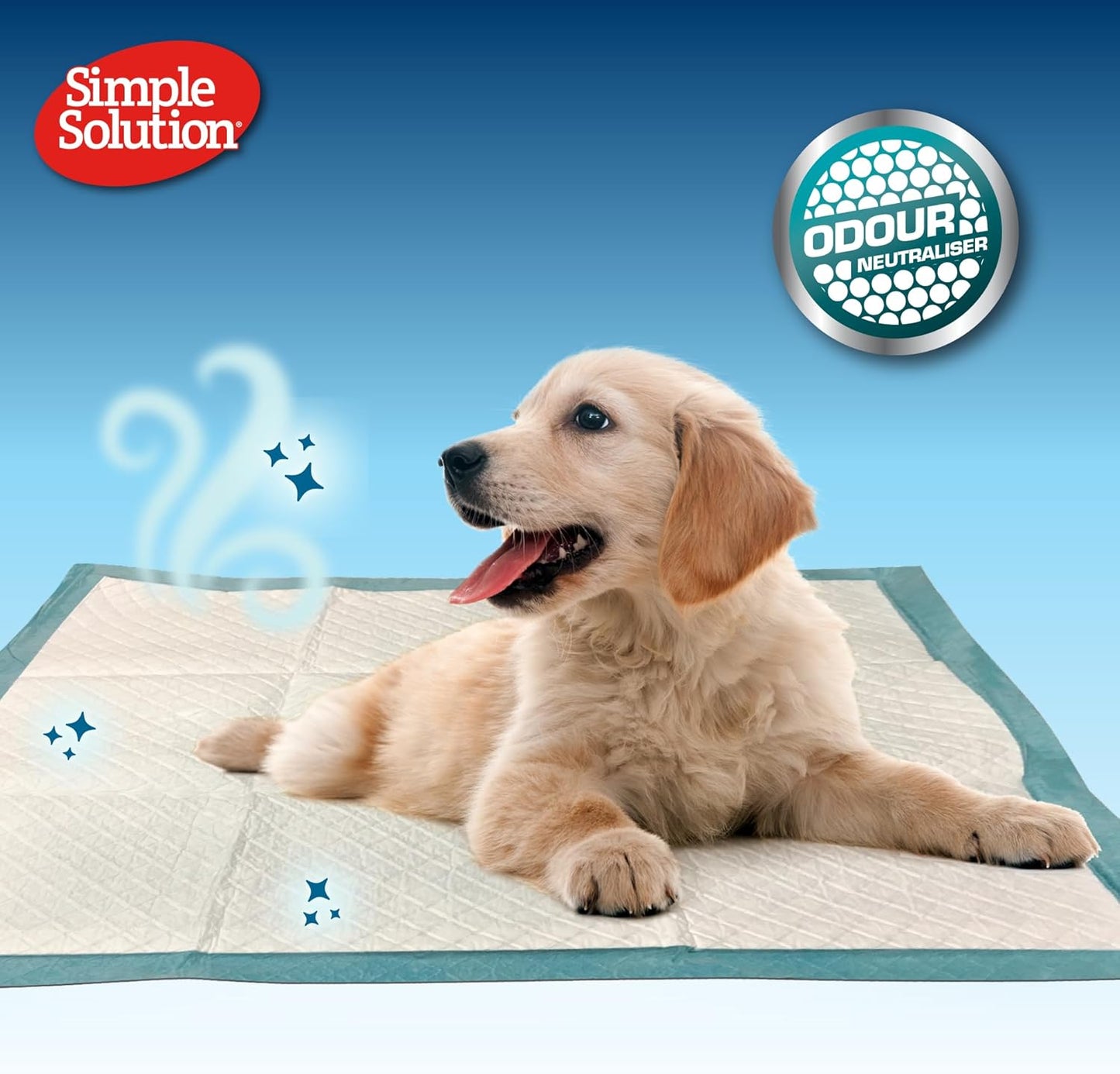 Simple Solution All Day Puppy Training Pads – Lavender Scented Leak-Proof Pee Pads for Dogs – Disposable and Absorbent for Housebreaking and Indoor Use – 23 x 24 Inches – 100 Count