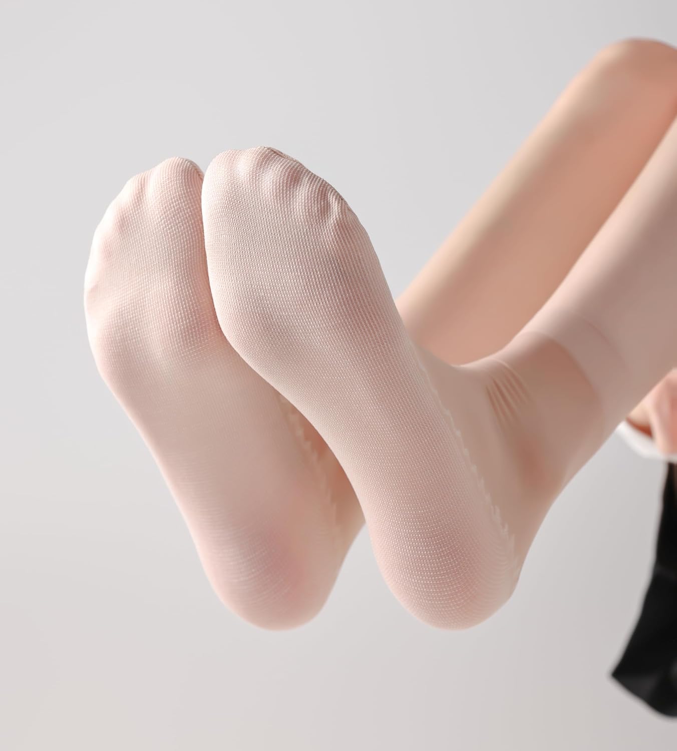 Womens 50D Sheer Ankle Nylon Socks With Cotton Bottom 12 Pairs Ankle Tights Hosiery