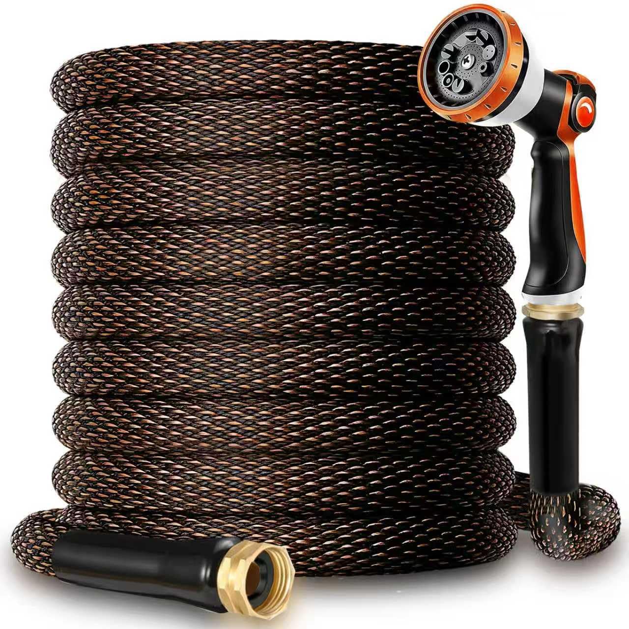 Garden Hose 100FT - 600PSI High Pressure, Kink-Free & Lightweight, Abrasion Resistant Water Hose for Car Wash, Lawn, Watering