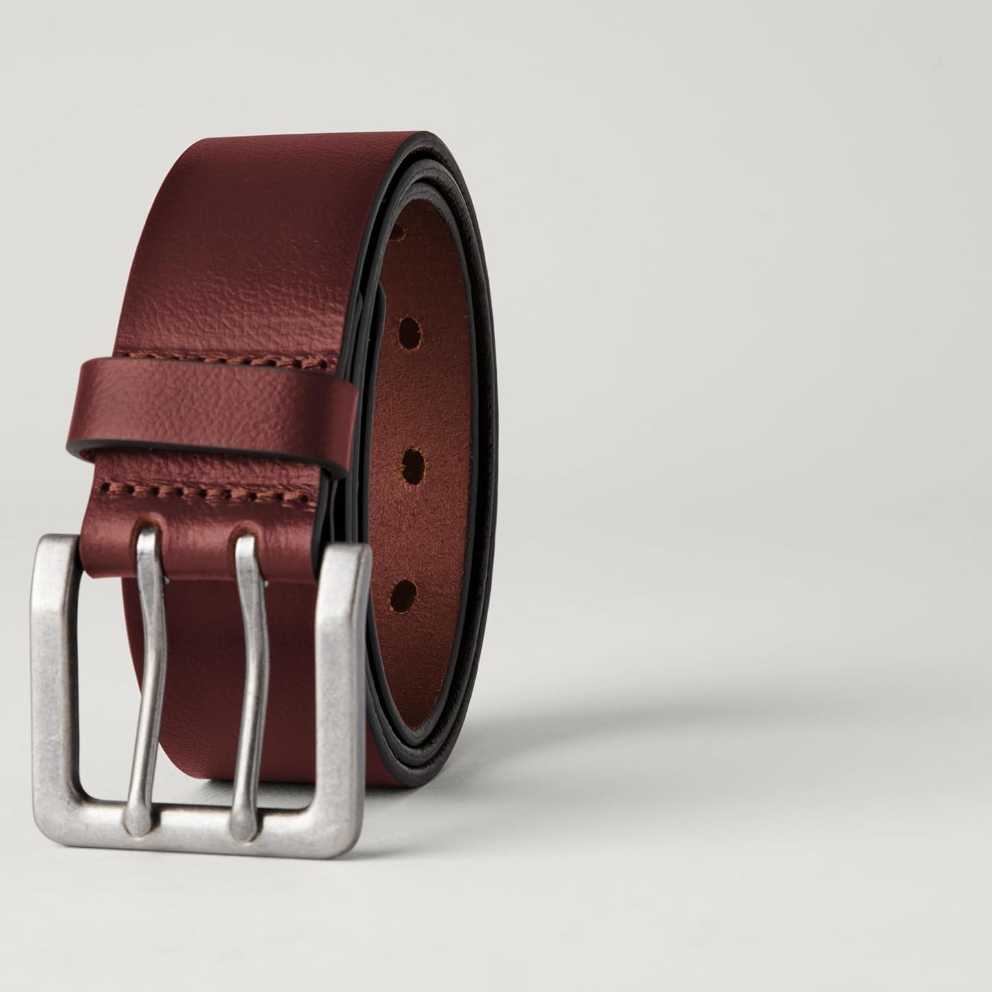 Amazon Essentials Men's Double Prong Leather Belt