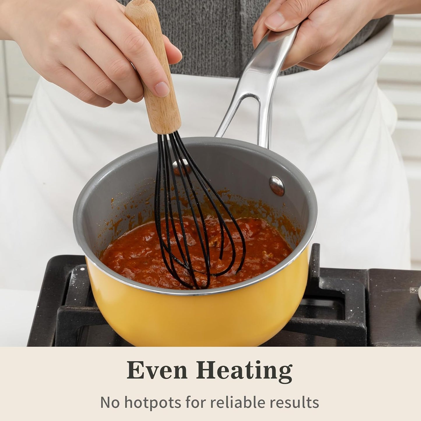10-Piece Ceramic Nonstick Cookware Set with Lids - PFAS/PTFE/PFOA-Free, Interior & Exterior Ceramic Coating | Easy to Clean | All Stovetop Compatible | Induction & Oven-Safe up to 480°F