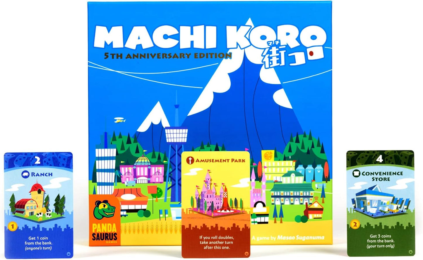Machi Koro Board Game The Ultimate City-Building Game! Fast-Paced Dice Rolling Strategy Game for Kids and Adults, Ages 8+, 2-4 Players, 30 Minute Playtime, Made by Pandasaurus Games