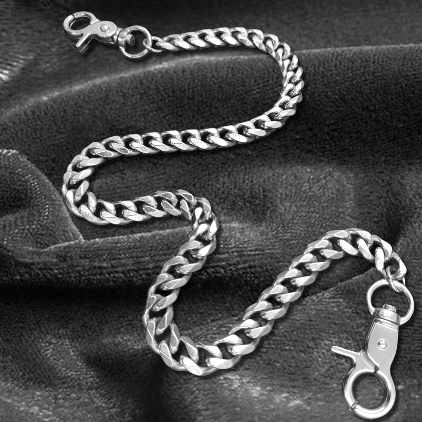 Pants Wallet Chain for Men Women Boy Girl,Heavy Duty Pocket Chain Metal Wallet Keychain Jean Punk