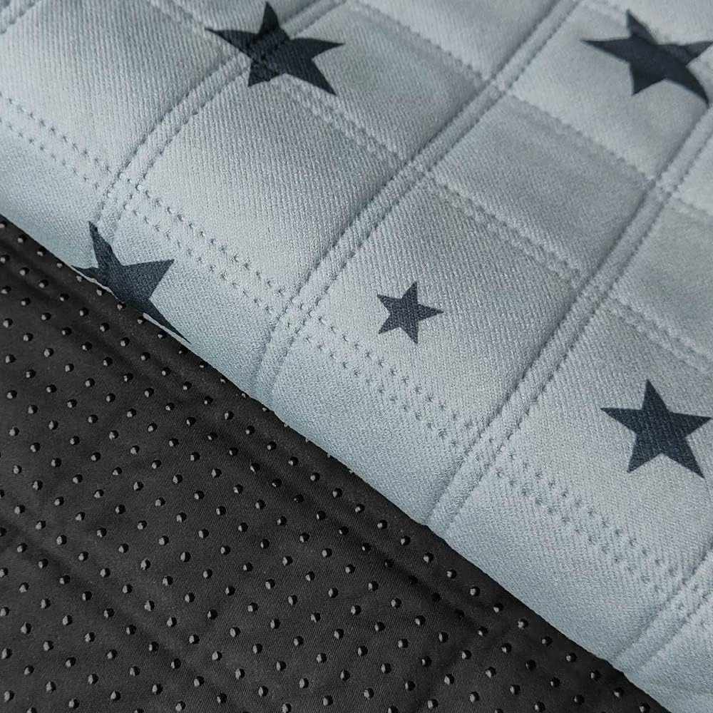 RIOUSSI Washable Pee Pads for Dogs, Reusable, Absorbent, Leakproof, Non Slip Pet Puppy Pads for Potty Training. Gray Stars, 18x24 Inch(4pack)