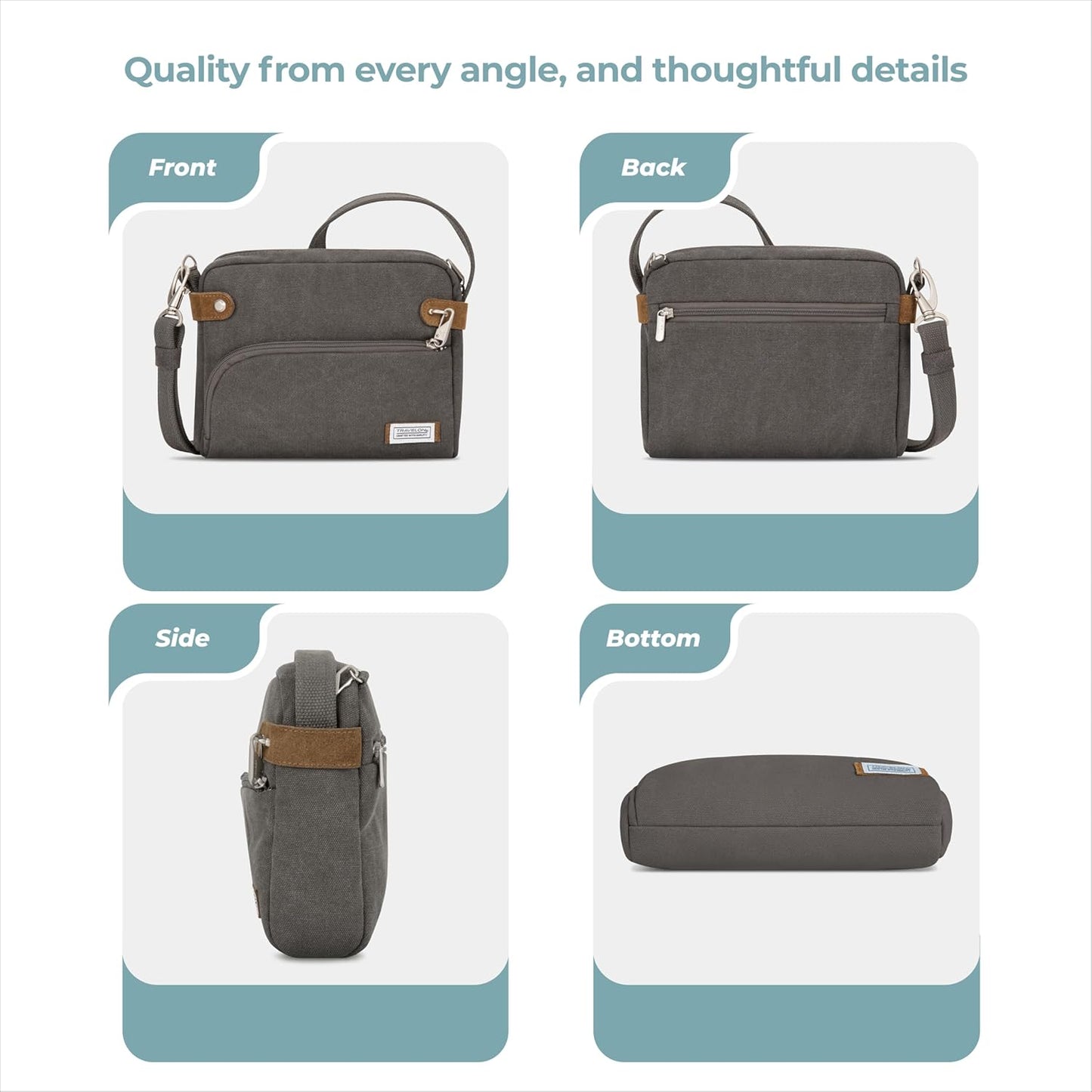 Travelon Anti-Theft Heritage Small Crossbody Bag