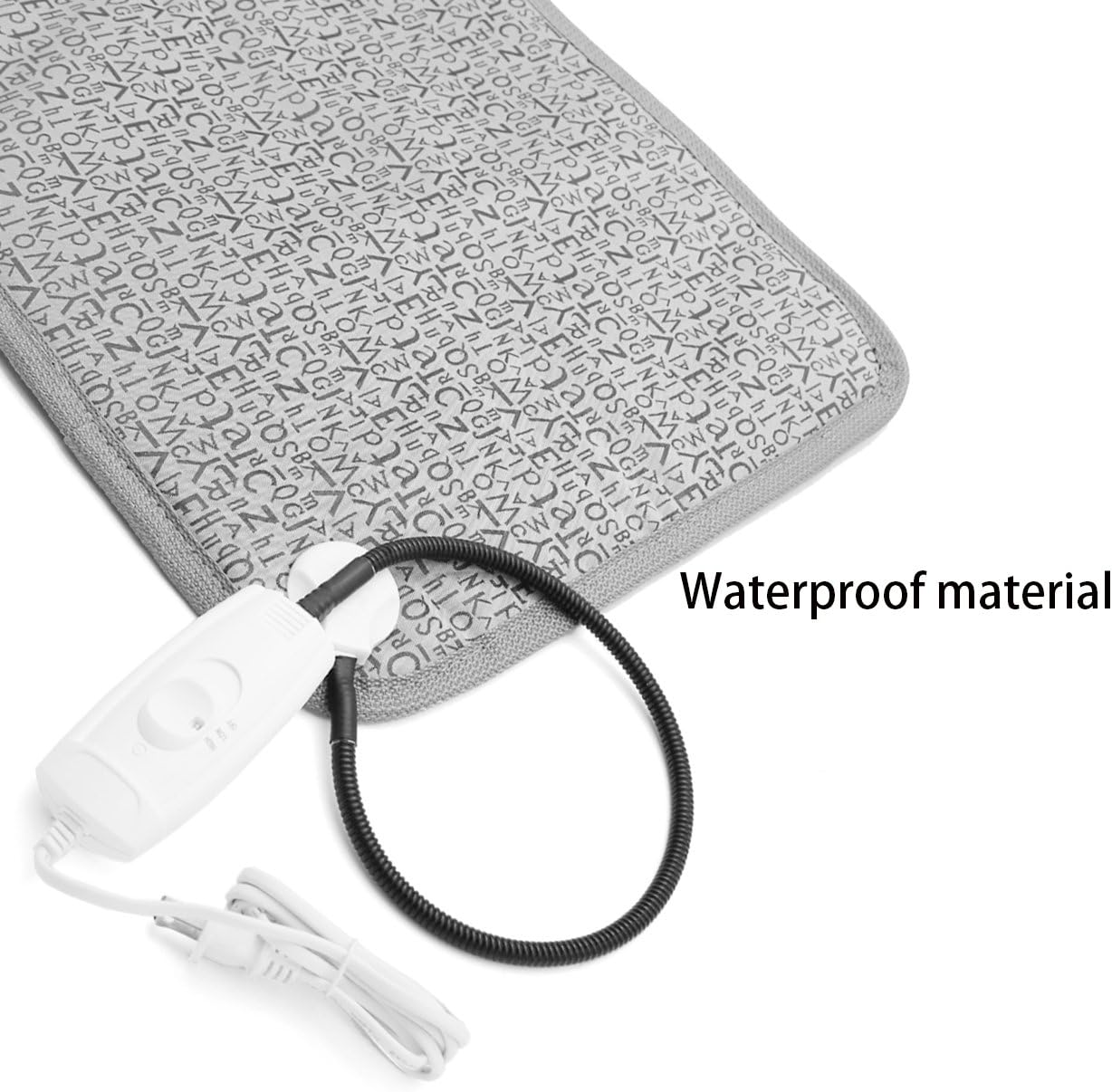 Pet Heating Pad, Dog Cat Electric Heated Blanket Mat, Temperature Warming Cushion Bed with Anti Bite Tube