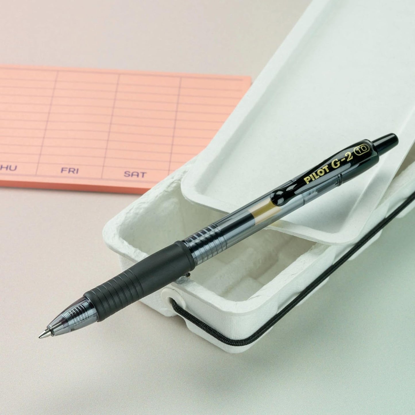 PILOT G2 Premium Refillable & Retractable Rolling Ball Gel Pens, Bold Point, Black Ink, 12-Pack (31256)