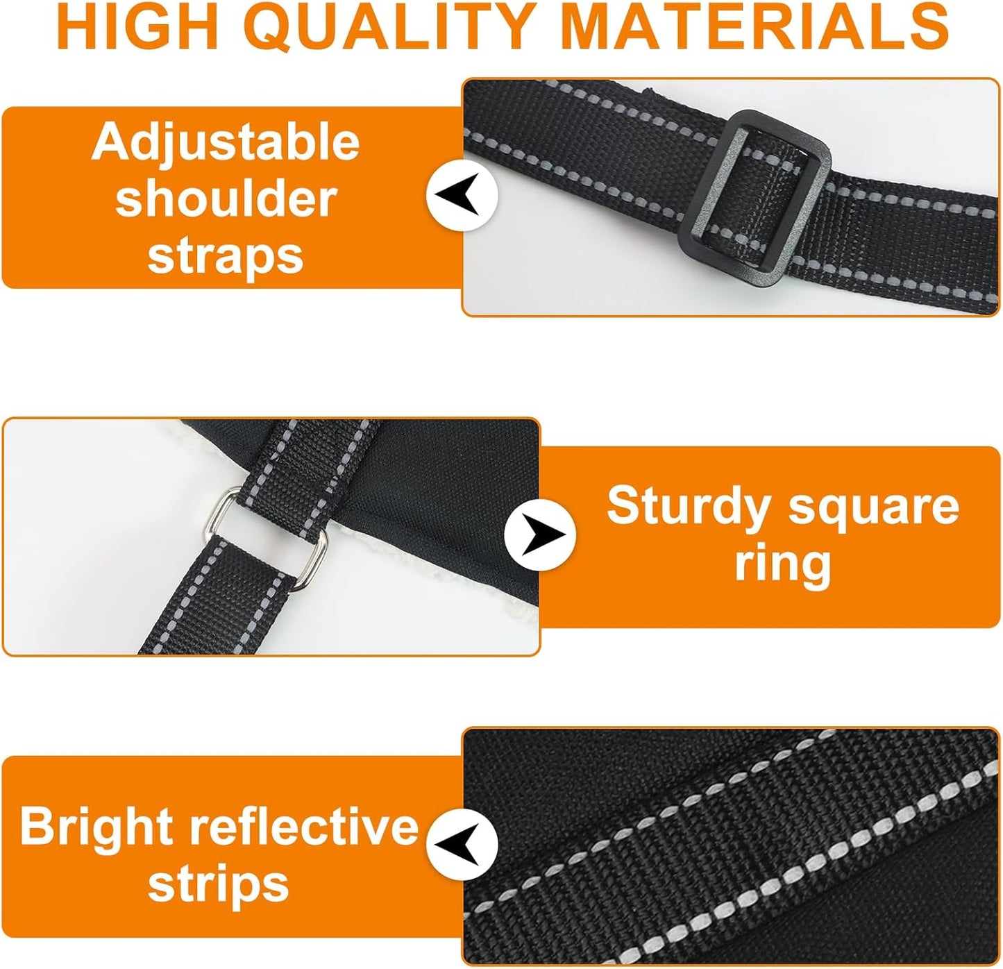 Adjustable Dog Lift Harness Dog Sling Portable Dog Sling for Back Legs Dog Lift Harness for Large Dogs Soft Lift Support and Rehab Harness for Senior,Injured,Disabled Dogs After ACL Surgery(S)